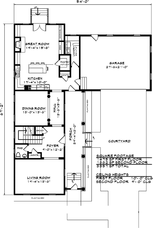 Main Floor Plan: 102-103