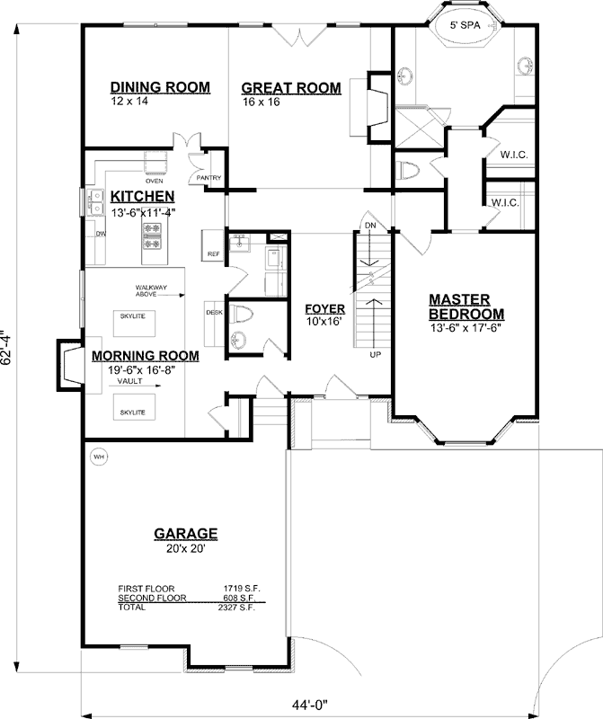 Main Floor Plan: 102-109