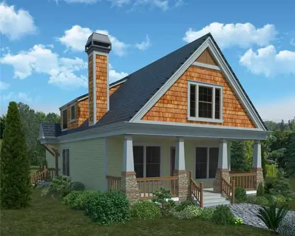 Craftsman house plans 102-110 - front exterior, 2,253 sq ft, 3 bed, 3 bath house plans | Monster House Plans