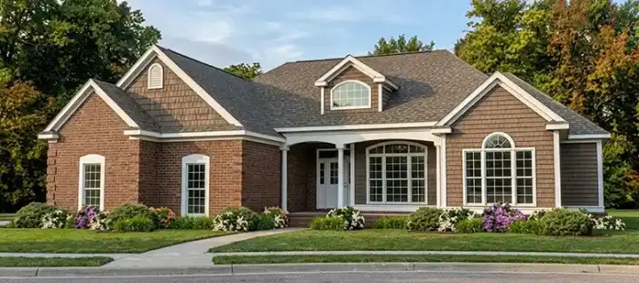 Country house plans 103-104 - front exterior, 3,827 sq ft, 4 bed, 3 bath house plans | Monster House Plans