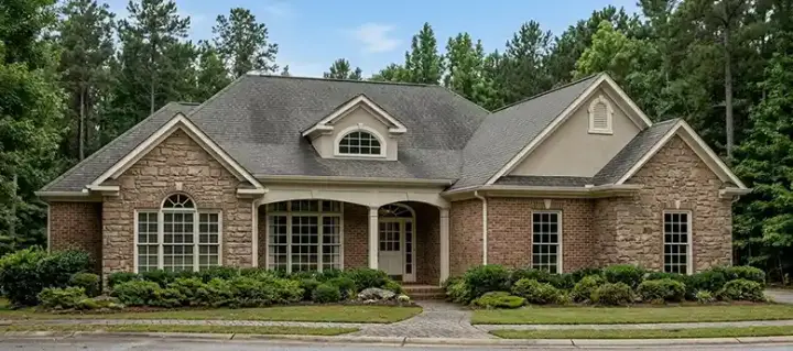 Southern house plans 103-105 - front exterior, 3,503 sq ft, 4 bed, 3 bath house plans | Monster House Plans