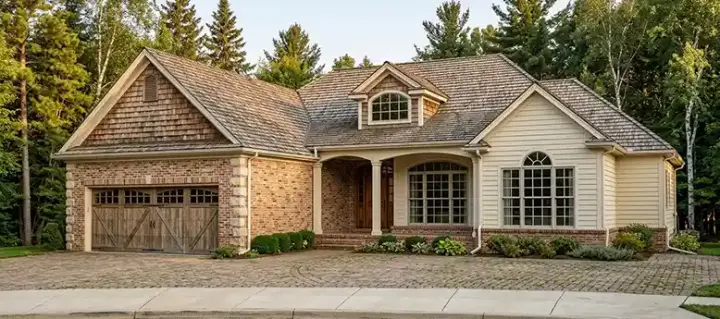 Traditional house plans 103-107 - front exterior, 1,897 sq ft, 3 bed, 2 bath house plans | Monster House Plans