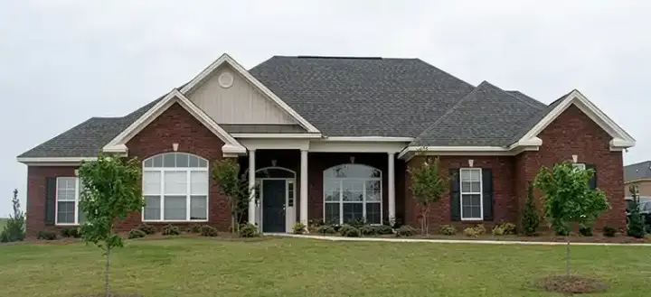Traditional house plans 103-110 - front exterior, 2,582 sq ft, 4 bed, 2 bath house plans | Monster House Plans