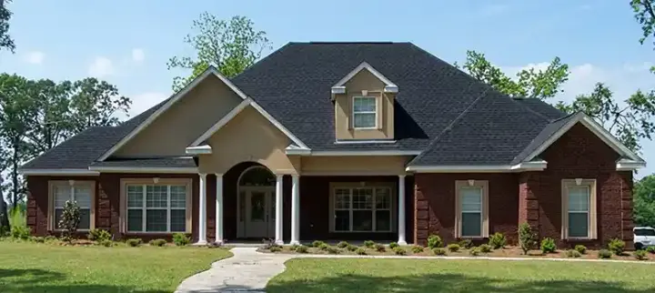 Southern house plans 103-112 - front exterior, 2,667 sq ft, 4 bed, 2 bath house plans | Monster House Plans