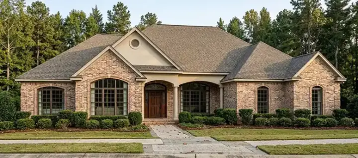 Traditional house plans 103-114 - front exterior, 2,547 sq ft, 4 bed, 2 bath house plans | Monster House Plans