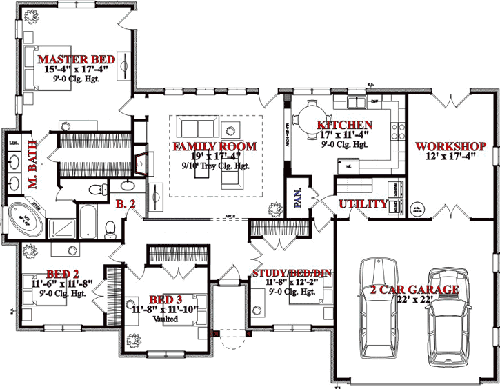 Main Floor Plan: 103-129