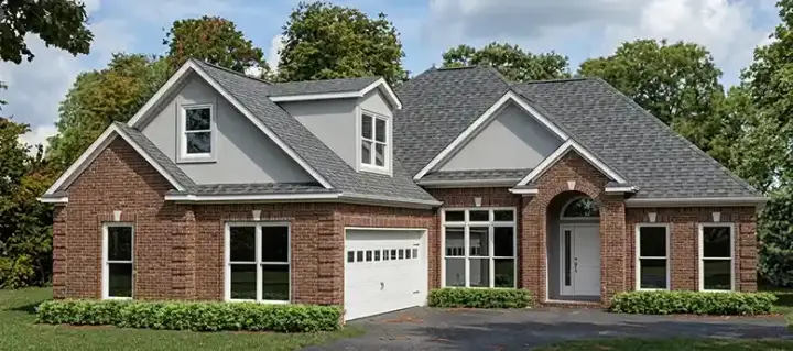 Traditional house plans 103-132 - front exterior, 1,918 sq ft, 3 bed, 2 bath house plans | Monster House Plans