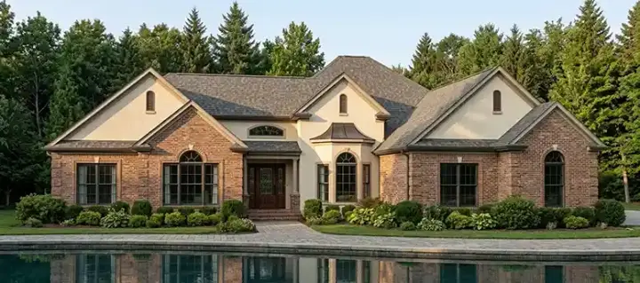 Traditional house plans 103-137 - front exterior, 2,415 sq ft, 4 bed, 2 bath house plans | Monster House Plans