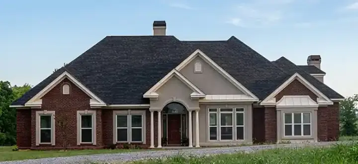 Southern house plans 103-138 - front exterior, 2,586 sq ft, 4 bed, 2 bath house plans | Monster House Plans