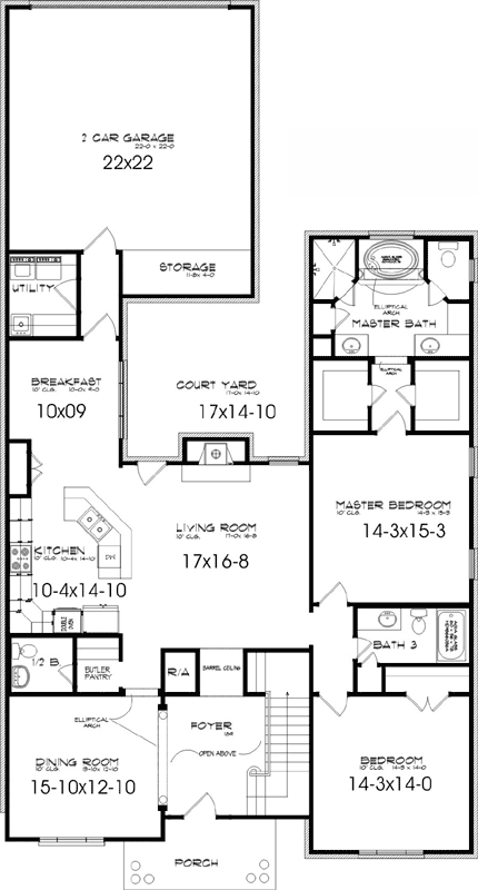Main Floor Plan: 103-168