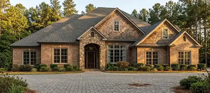 Traditional house plans 103-176 - front exterior, 2,731 sq ft, 4 bed, 3 bath house plans | Monster House Plans