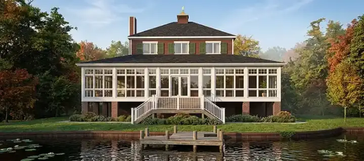 Coastal house plans 103-189 - front exterior, 2,866 sq ft, 5 bed, 3 bath house plans | Monster House Plans