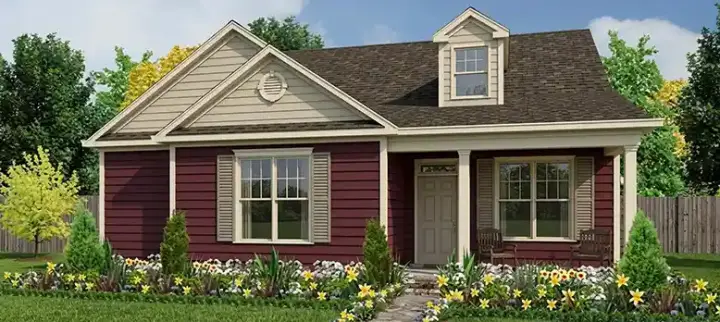 Country house plans 103-210 - front exterior, 1,626 sq ft, 3 bed, 2 bath house plans | Monster House Plans
