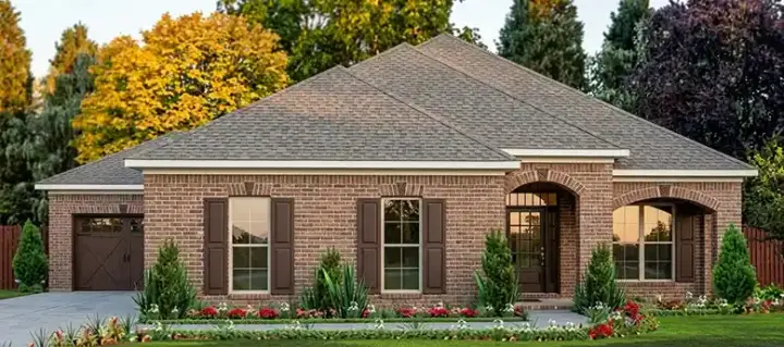 Traditional house plans 103-219 - front exterior, 2,025 sq ft, 3 bed, 2 bath house plans | Monster House Plans