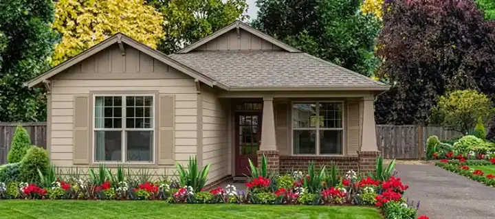 Craftsman house plans 103-223 - front exterior, 1,250 sq ft, 2 bed, 2 bath house plans | Monster House Plans
