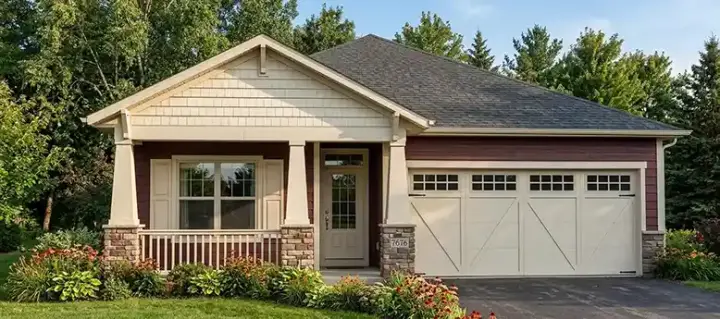 Craftsman house plans 103-233 - front exterior, 1,556 sq ft, 3 bed, 2 bath house plans | Monster House Plans