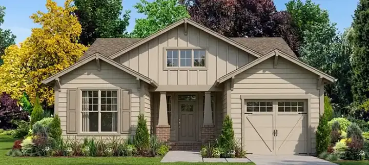 Craftsman house plans 103-234 - front exterior, 1,561 sq ft, 3 bed, 2 bath house plans | Monster House Plans