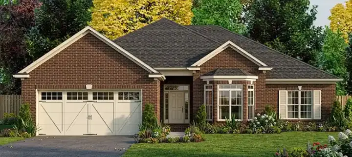 Traditional house plans 103-237 - front exterior, 2,359 sq ft, 4 bed, 2 bath house plans | Monster House Plans