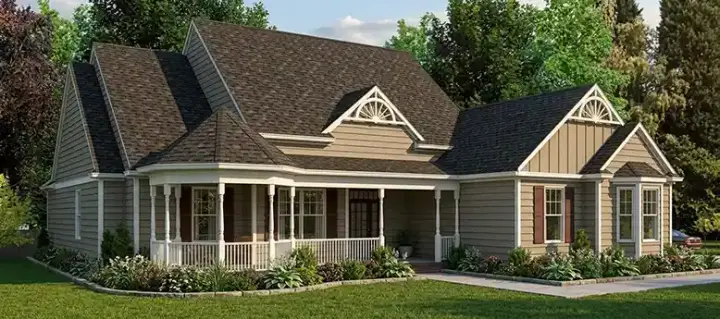 Victorian house plans 103-256 - front exterior, 2,491 sq ft, 5 bed, 3 bath house plans | Monster House Plans