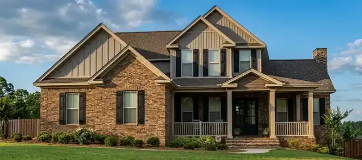 Traditional house plans 103-263 - front exterior, 2,606 sq ft, 4 bed, 3 bath house plans | Monster House Plans