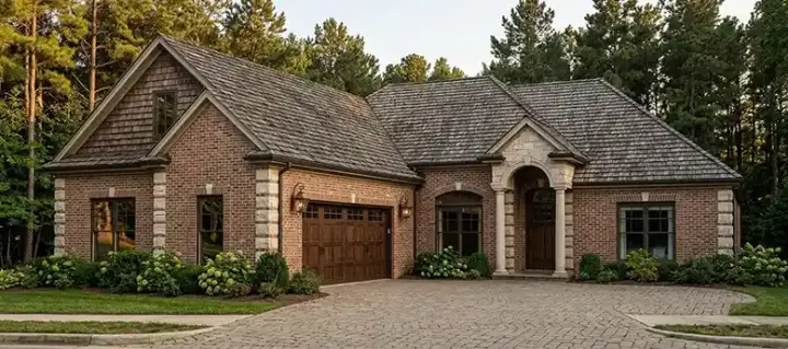 Traditional house plans 103-275 - front exterior, 2,285 sq ft, 4 bed, 4 bath house plans | Monster House Plans