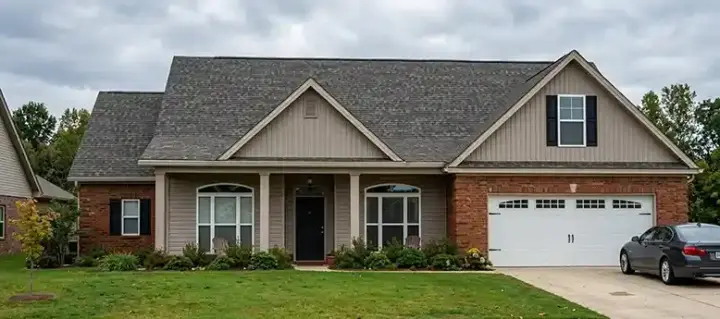 Traditional house plans 103-283 - front exterior, 2,481 sq ft, 5 bed, 4 bath house plans | Monster House Plans