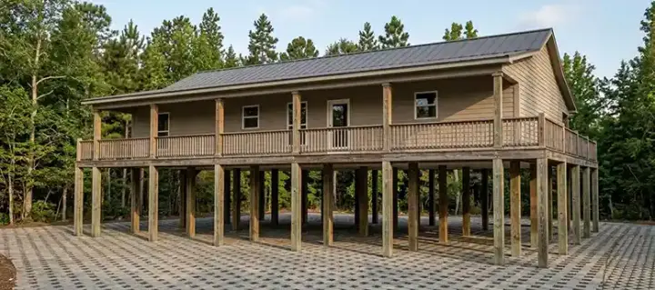 Coastal house plans 103-294 - front exterior, 1,800 sq ft, 3 bed, 2 bath house plans | Monster House Plans