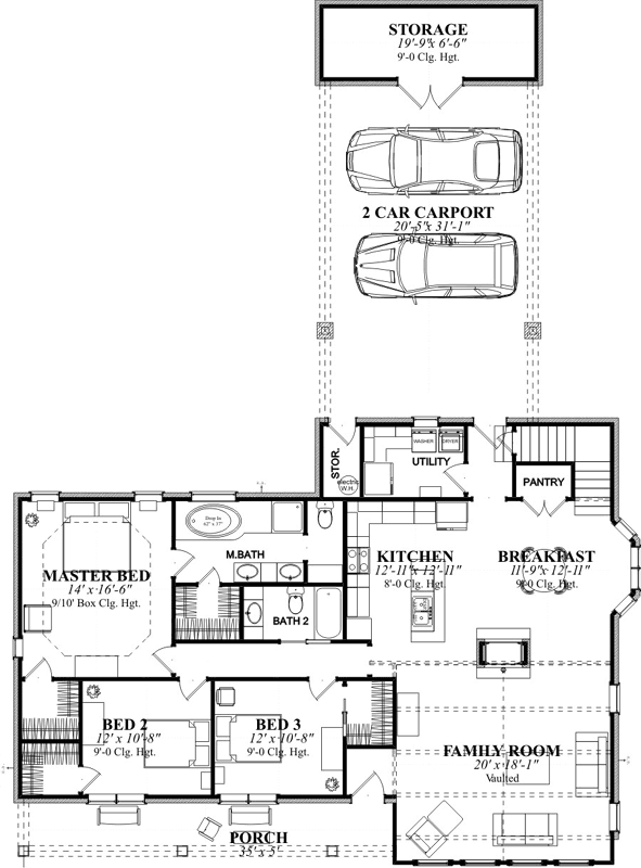 Main Floor Plan: 103-305