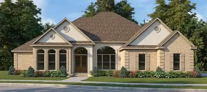 Southern house plans 103-315 - front exterior, 2,226 sq ft, 3 bed, 3 bath house plans | Monster House Plans