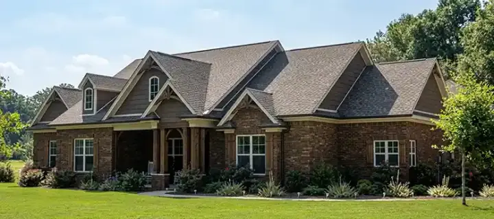 Traditional house plans 103-319 - front exterior, 3,568 sq ft, 4 bed, 2 bath house plans | Monster House Plans