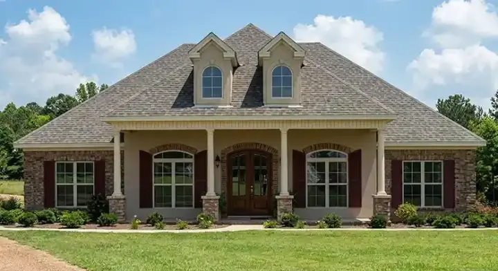 Southern house plans 103-323 - front exterior, 2,696 sq ft, 5 bed, 3 bath house plans | Monster House Plans