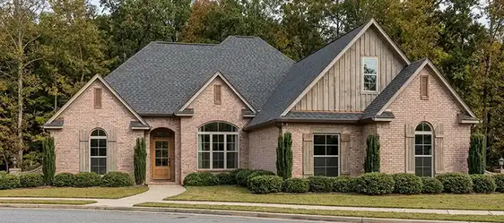 Southern house plans 103-332 - front exterior, 2,091 sq ft, 4 bed, 2 bath house plans | Monster House Plans