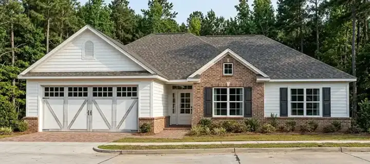 Traditional house plans 103-334 - front exterior, 1,502 sq ft, 3 bed, 2 bath house plans | Monster House Plans