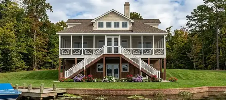 Coastal house plans 103-339 - front exterior, 3,128 sq ft, 4 bed, 4 bath house plans | Monster House Plans