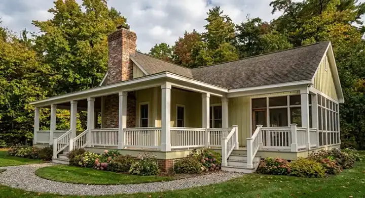 Country house plans 103-342 - front exterior, 2,185 sq ft, 3 bed, 2 bath house plans | Monster House Plans