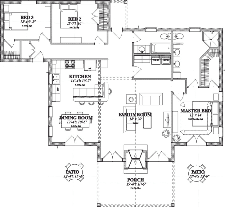 Main Floor Plan: 103-345