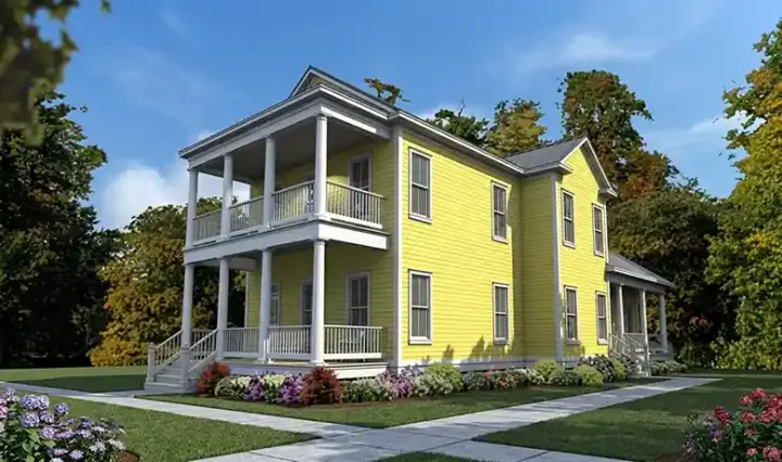 Southern house plans 103-349 - front exterior, 2,604 sq ft, 4 bed, 3 bath house plans | Monster House Plans