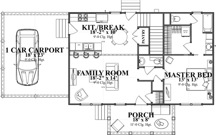 Main Floor Plan: 103-350