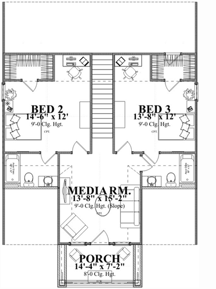 Upper/Second Floor Plan: 103-351
