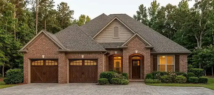 Traditional house plans 103-352 - front exterior, 2,099 sq ft, 4 bed, 2 bath house plans | Monster House Plans
