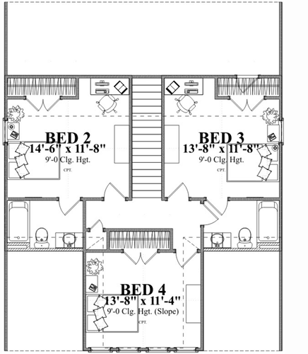 Upper/Second Floor Plan: 103-353