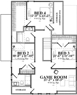 Upper/Second Floor Plan: 103-355