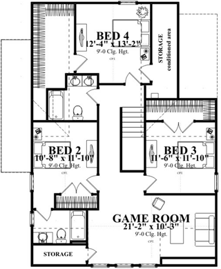 Upper/Second Floor Plan: 103-356