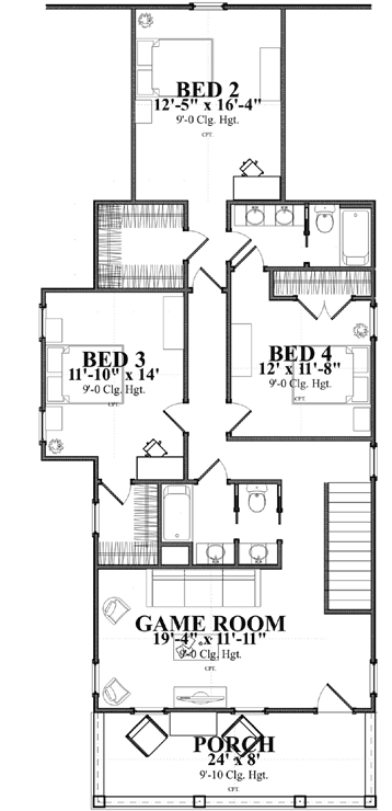 Upper/Second Floor Plan: 103-357