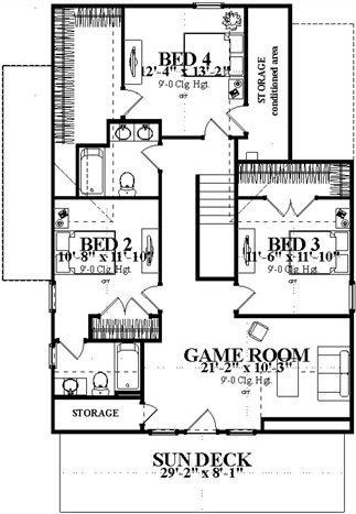 Upper/Second Floor Plan: 103-358