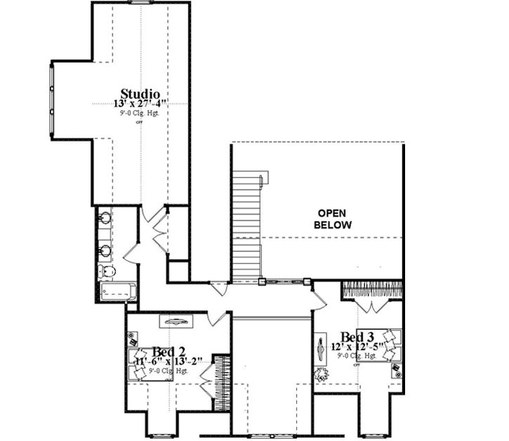 Upper/Second Floor Plan: 103-363