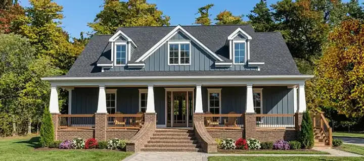 Craftsman house plans 103-364 - front exterior, 2,522 sq ft, 3 bed, 2 bath house plans | Monster House Plans
