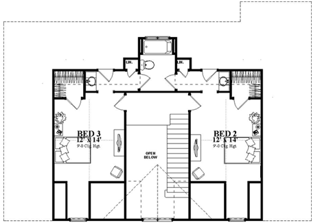 Upper/Second Floor Plan: 103-364