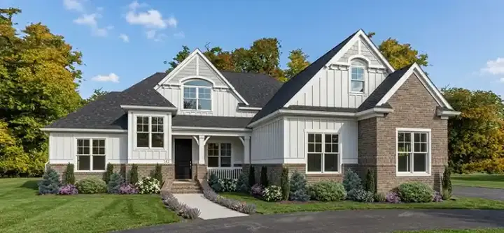 Craftsman house plans 103-400 - front exterior, 2,713 sq ft, 4 bed, 3 bath house plans | Monster House Plans