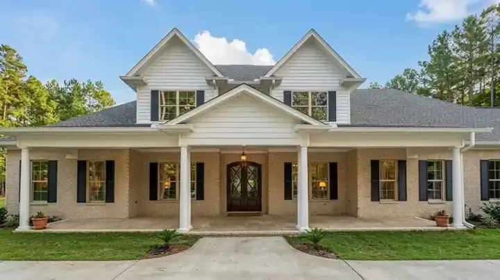 Country house plans 103-411 - front exterior, 4,007 sq ft, 4 bed, 4 bath house plans | Monster House Plans